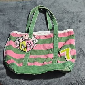 Y2k RARE Goldie Bunny Striped Tote Bag